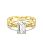 Enchanted Star Diamond And Gold Disney Princess Anna Vintage Engagement Ring