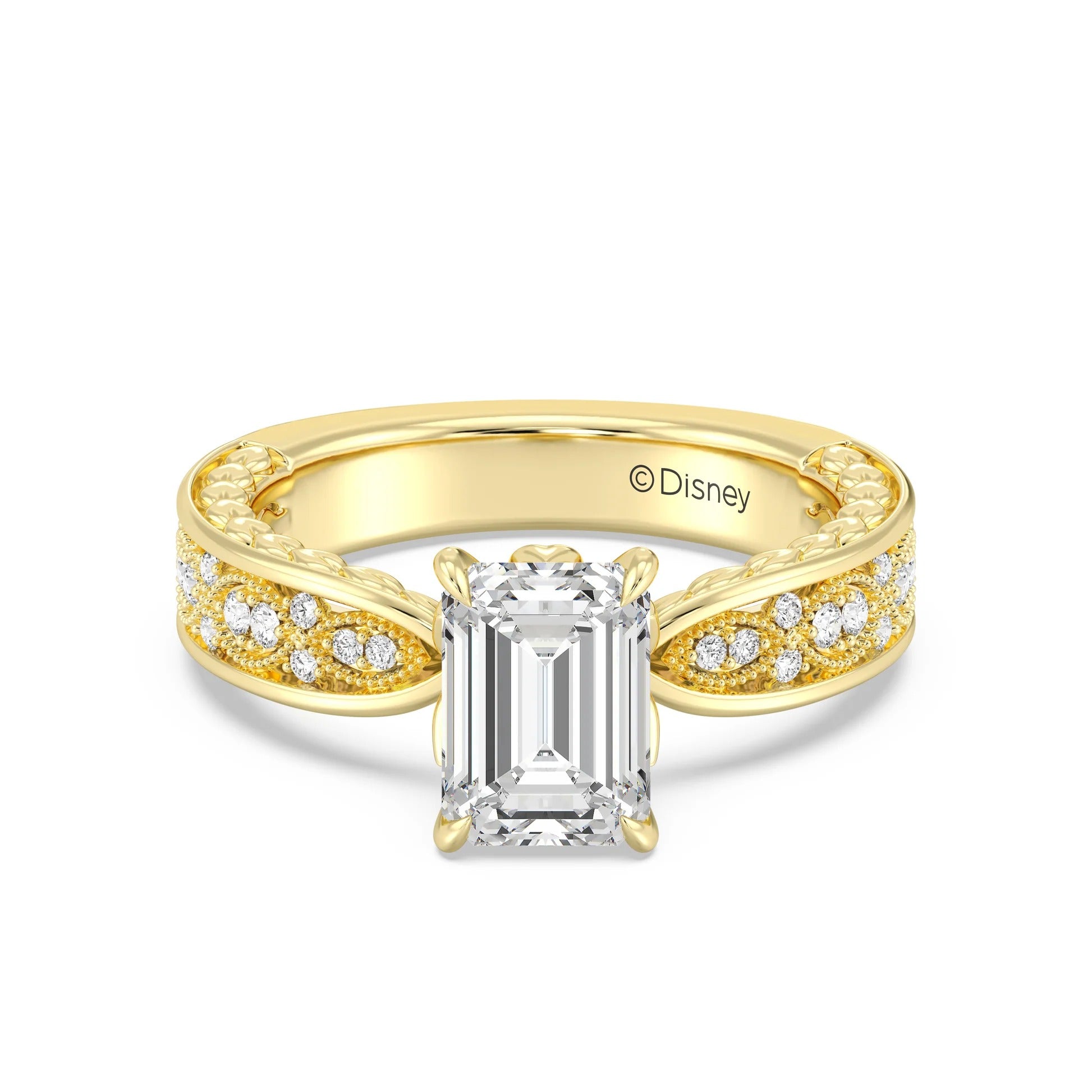 Enchanted Star Diamond And Gold Disney Princess Anna Vintage Engagement Ring