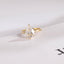 Solid Gold Pear Cut Moissanite Engagement Ring, Promise Ring