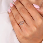 0.45 TCW Round Side Stone Taurus zodiac Ring