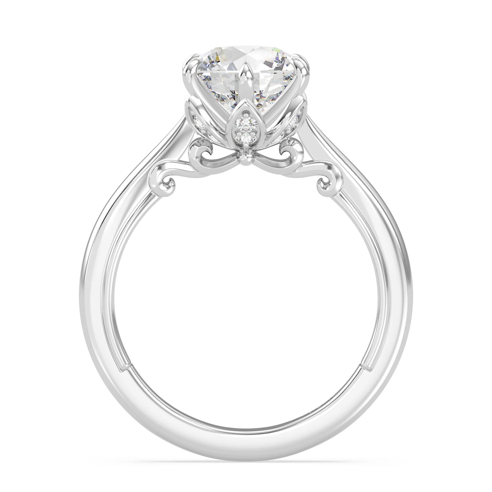 Enchanted Star Diamond With Gold, Disney’s Rapunzel Six-Prong Studded Solitaire Engagement Ring