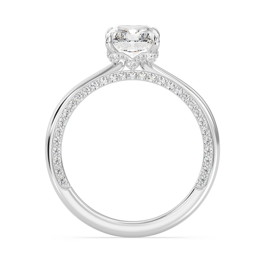 Enchanted Star Diamond With Gold, Disney’s Aurora Solitaire Studded Gallery Engagement Ring