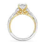 Enchanted Star Diamond And Gold Disney Princess Rapunzel Twist Engagement Ring