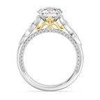 Enchanted Star Diamond And Gold Merida Celtic Hidden Pavé Engagement Ring