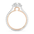 Enchanted Star Diamond Gold Jasmine Halo Engagement Ring