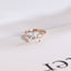 Solid Gold Minimalist Trillion Cut Moissanite Engagement Ring, Proposal Ring