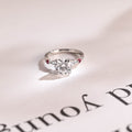 Solid Gold Round Moissanite Engagement Ring, Aquamarine & Ruby Side Stone Ring