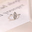 Solid Gold Marquise Moissanite Engagement Ring, Minimalist Bezel Ring