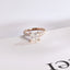 Solid Gold Princess Cut Moissanite Engagement Ring, Anniversary Gift for Her