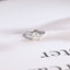 Solid Gold Princess Cut Moissanite Engagement Ring, Art Deco Ring