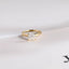 Solid Gold Princess Cut Moissanite Engagement Ring, Promise Ring
