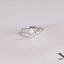 Solid Gold Pear Cut Moissanite Engagement Ring,