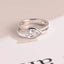 Solid Gold Pear Cut Moissanite Engagement Ring, Double Band Ring
