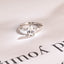 Solid Gold Pear Cut Moissanite Engagement Ring, Half Pave Proposal Ring