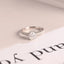 Solid Gold Oval Cut Moissanite Engagement Ring, Proposal Ring