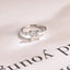 Solid Gold Princess Cut Moissanite Engagement Ring, Dainty Promise Ring