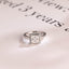 Solid Gold Princess Cut Moissanite Engagement Ring, Promise Ring