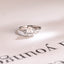 Solid Gold Pear Moissanite Engagement Ring with Accent Stone, Tear Drop Ring