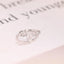 Solid Gold Leaf Ring, Marquise Moissanite Engagement Ring, Proposal Ring