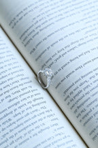 Solid Gold Round Moissanite Engagement Ring, 3.5mm Wide Band Ring