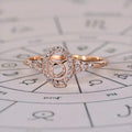 0.45 TCW Round Side Stone Taurus zodiac Ring