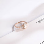 Solid Gold Three Stone Oval Cut Moissanite Engagement Ring
