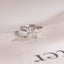 Solid Gold Half Eternity Princess Cut Moissanite Engagement Ring, Promise Ring