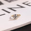 Solid Gold Twisted Band Oval Moissanite Engagement Ring