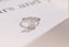 Solid Gold Double Prongs Emerald Cut Moissanite Engagement Ring, Promise Ring