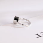 Solid Gold Oval Cut Crushed Ice Moissanite Engagement Ring with Bezel