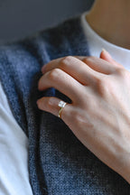 Solid Gold Princess Cut Moissanite Engagement Ring, Promise Ring