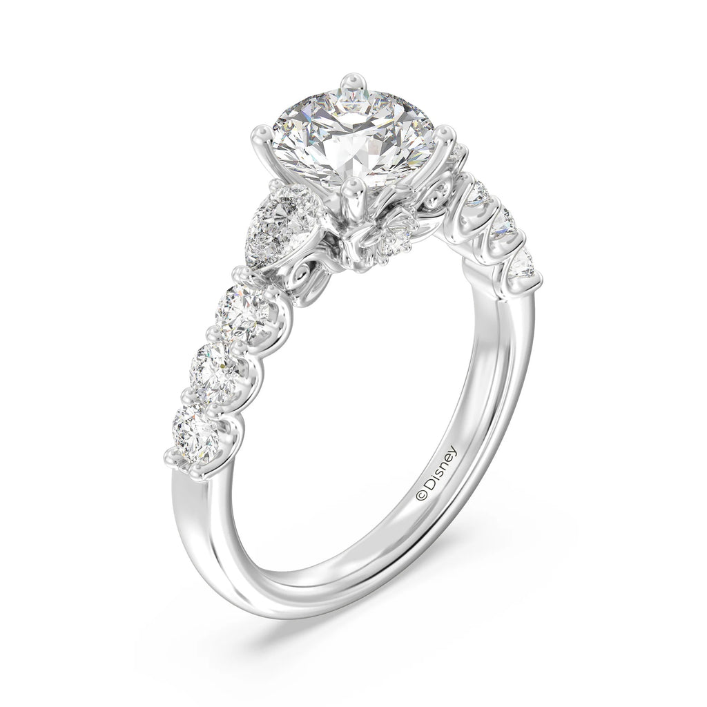 Enchanted Star Diamond Gold Belle Gallery Engagement Ring