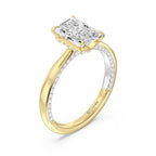 Enchanted Star Diamond With Gold, Disney’s Aurora Solitaire Studded Gallery Engagement Ring