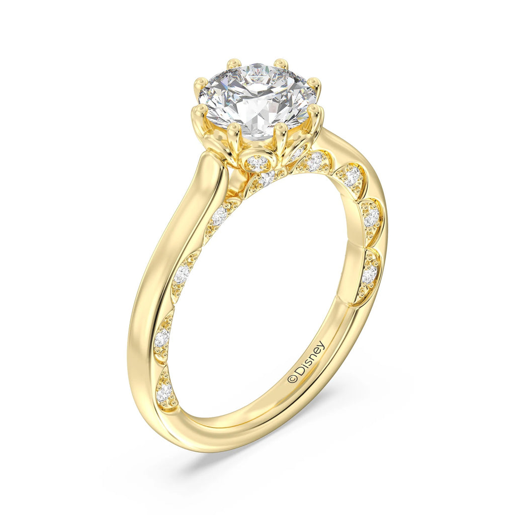 Enchanted Star Diamond With Gold, Disney’s Cinderella Solitaire Engagement Ring
