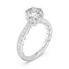 Enchanted Star Diamond And Gold Disney Princess Belle Vintage Ballroom Engagement Ring