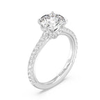 Enchanted Star Diamond And Gold Disney Princess Ariel Hidden Halo Engagement Ring