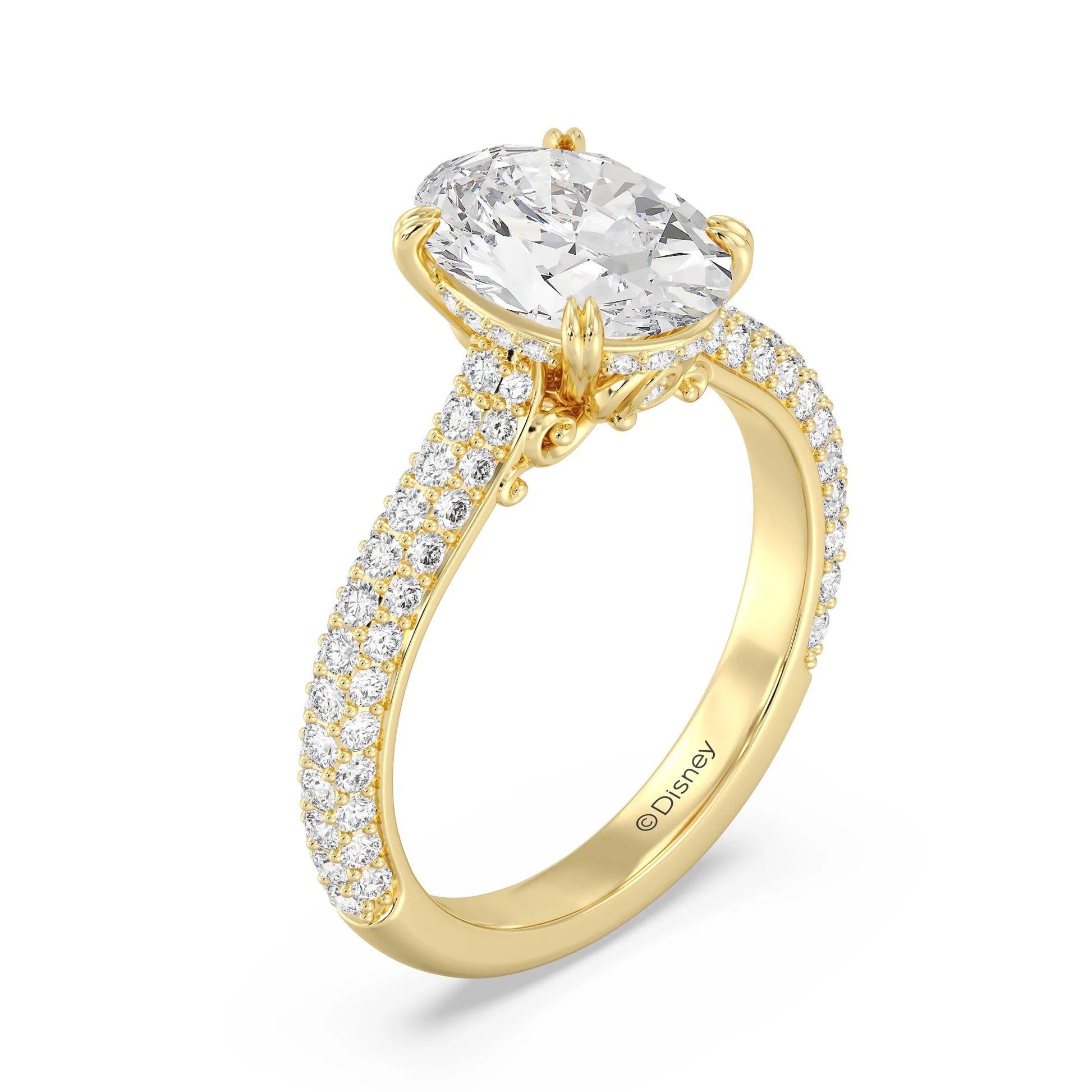 Anillo de compromiso solitario con diamantes cultivados en laboratorio de talla esmeralda D-VVS2 de 3 quilates y engaste en bisel