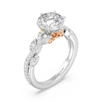 Enchanted Star Diamond And Gold Disney Princess Rapunzel Pavé Vine Engagement Ring