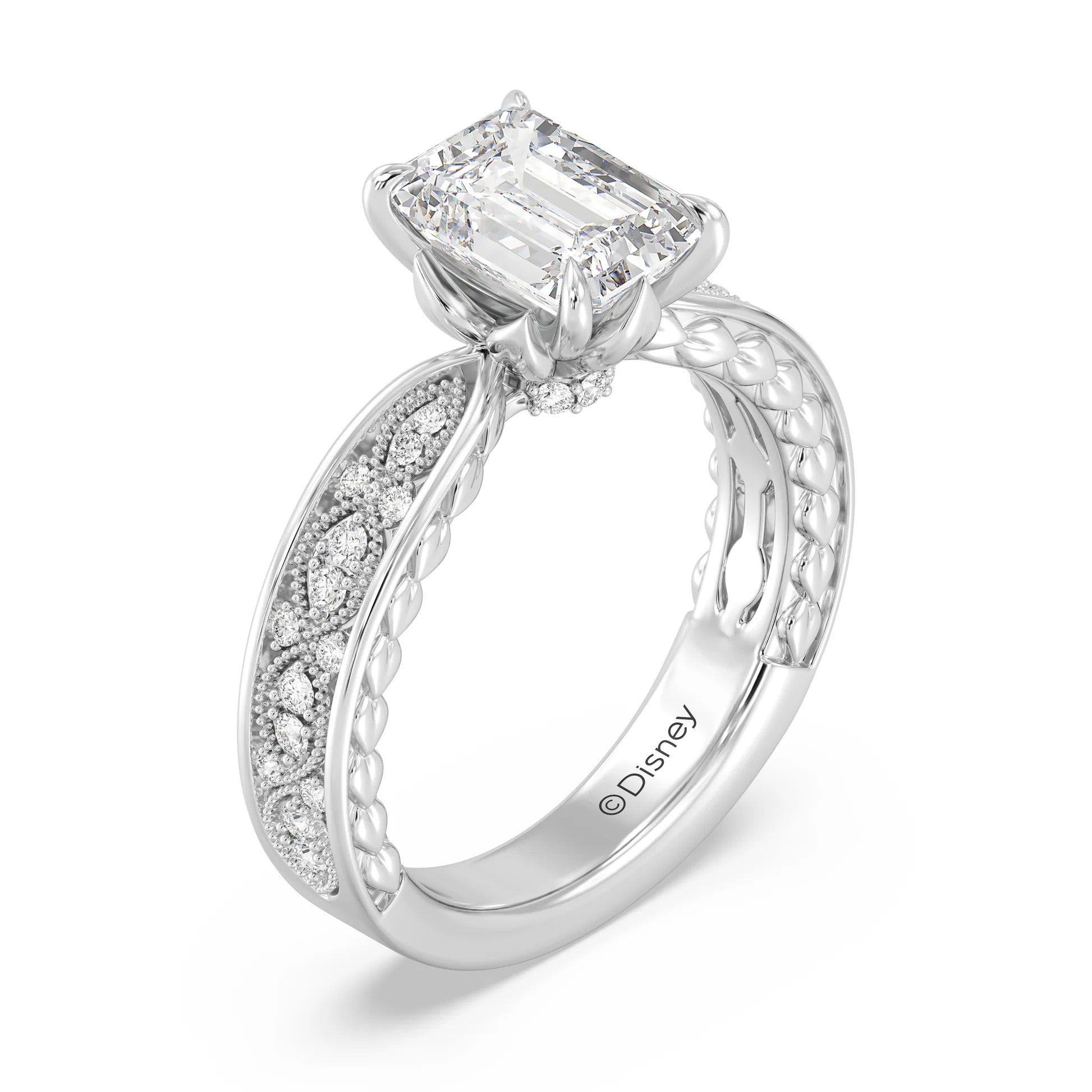 Enchanted Star Diamond And Gold Disney Princess Anna Vintage Engagement Ring