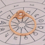 0.45 TCW Round Side Stone Taurus zodiac Ring