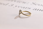 Solid Gold Pear Moissanite Engagement Ring, Half Eternity & Halo Promise/Proposal Ring