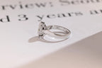 Solid Gold 3mm Band Oval Moissanite Engagement Ring, Promise Ring