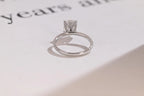 Solid Gold Tulip Flower Pave Pear Moissanite Engagement Ring, Promise Ring