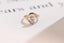Solid Gold Pear Cut Moissanite Engagement Ring with Hidden Halo, Promise Ring