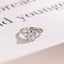Solid Gold Oval Cut Moissanite Engagement Ring, Three Stone Promise Ring