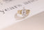 Solid Gold Marquise Cut Moissanite Engagement Ring, Anniversary Gift for Women