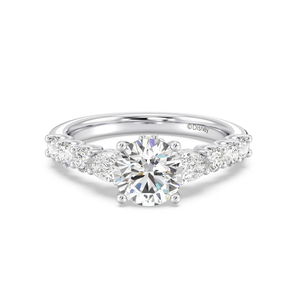 Enchanted Star Diamond Gold Belle Gallery Engagement Ring