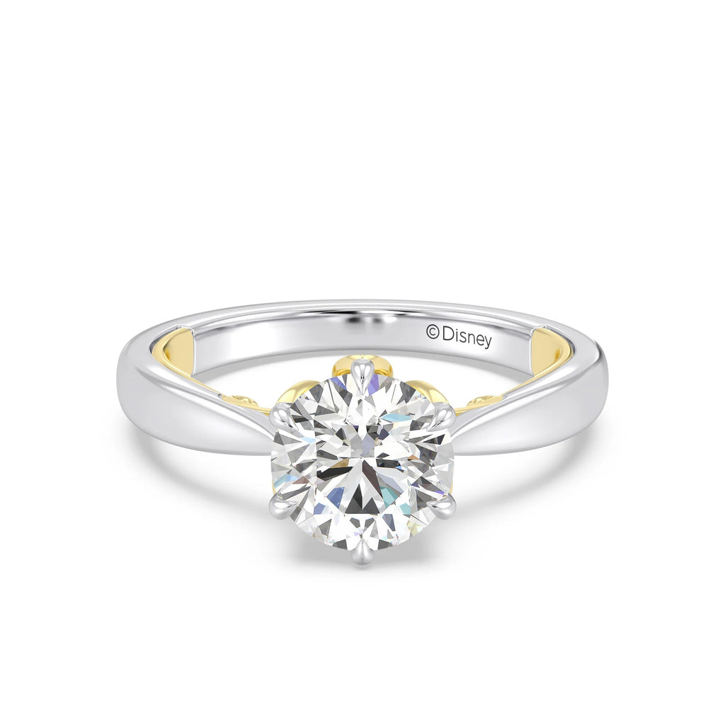 Enchanted Star Diamond With Gold, Disney’s Rapunzel Six-Prong Studded Solitaire Engagement Ring