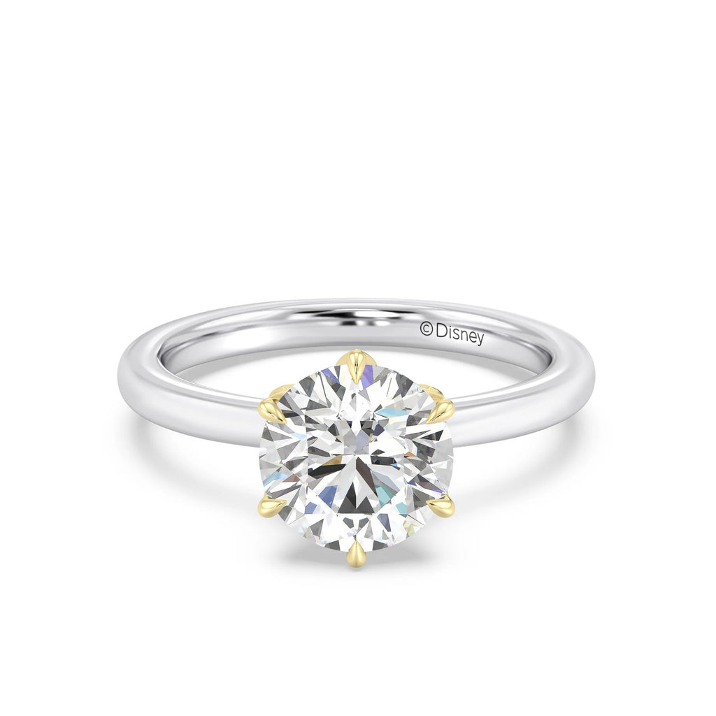 Enchanted Star Diamond With Gold, Disney’s Rapunzel Six-Prong Studded Solitaire Engagement Ring