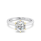 Enchanted Star Diamond With Gold, Disney’s Rapunzel Six-Prong Studded Solitaire Engagement Ring